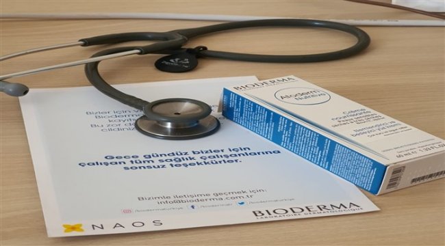Bioderma, sağlık çalışanlarının yanında