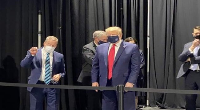 Donald Trump'ın İlk Maskeli Fotoğrafı Ortaya Çıktı