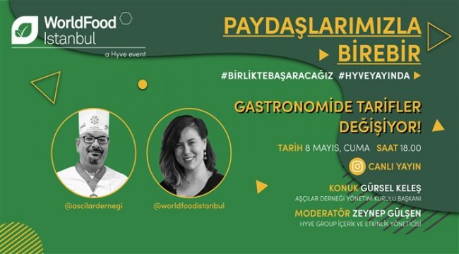 Gastronomide tarifler değişiyor