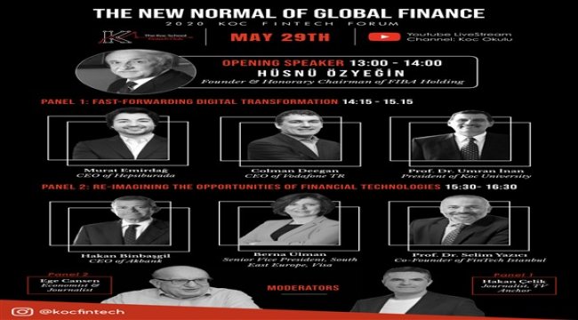 Koç Fintech Forum’da küresel finansın yeni normali tartışılacak