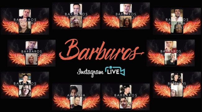 Barbaros ile dünya starları instagram canlı yayınlarında buluşuyor