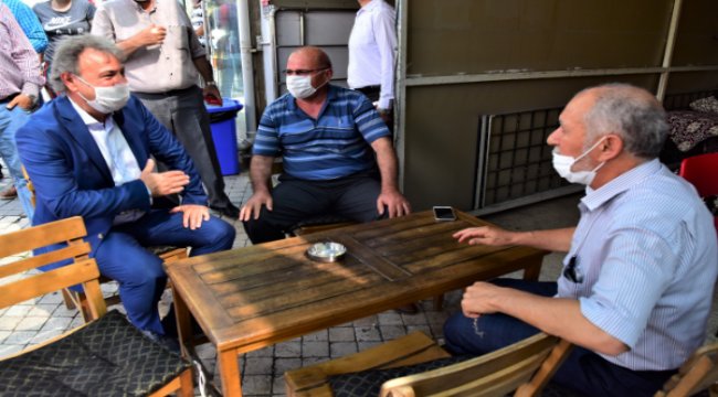 Başkan İduğ, esnafı dinledi