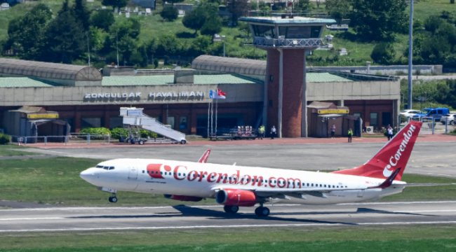 Corendon Airlines Zonguldak havalimanına ilk yolcularını indirdi