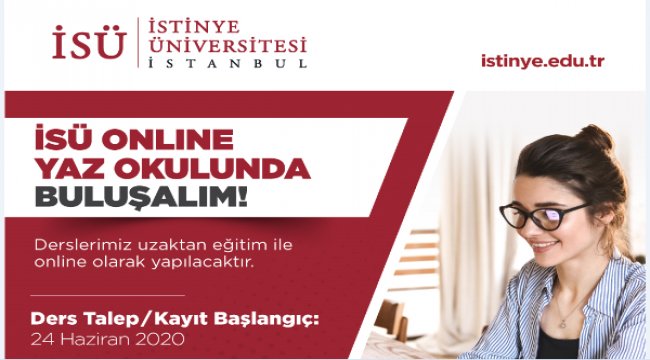 İSÜ’den, online yaz okulu fırsatı