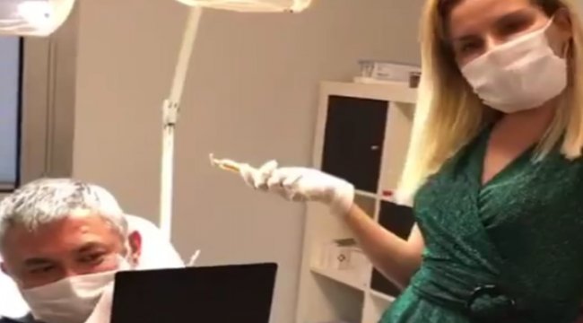 Kendi kendine botoks yaptı