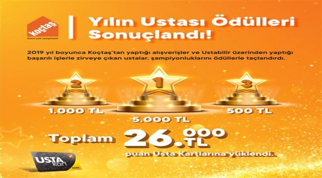 Yılın ustaları ödüllerine kavuştu