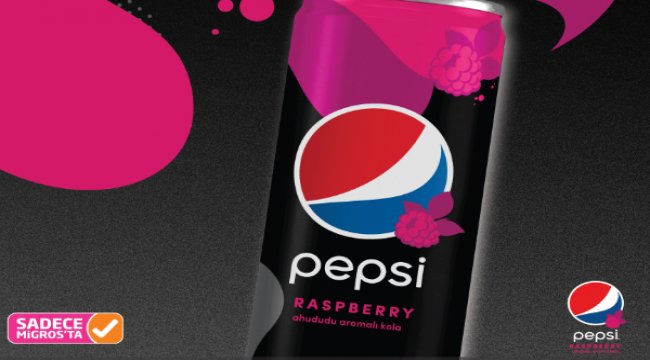 Ahududu tadı sevenler için Pepsi Raspberry