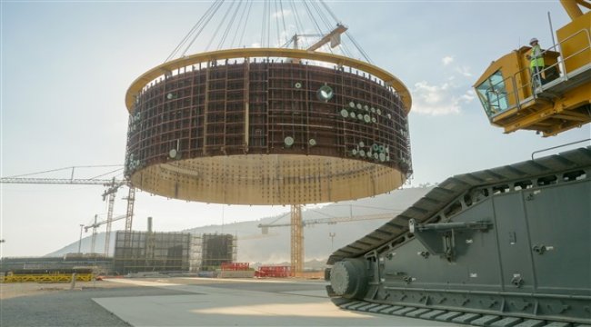 Akkuyu NGS birinci güç ünitesi’nin ikinci katmanının iç kaplama montajı tamamlandı