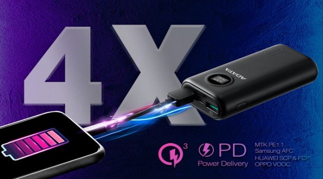 ADATA’dan hızlı şarj özellikli ve yüksek kapasiteli iki power bank modeli