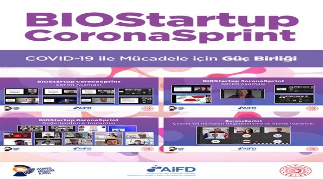 BIO Startup CoronaSprint Projesi'nde COVID-19 ile mücadele sürecine destek olacak 16 proje geliştirildi