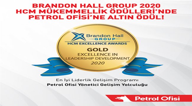 Brandon Hall Group 2020 HCM Mükemmellik Ödülleri’nde altın ödüle layık görüldü