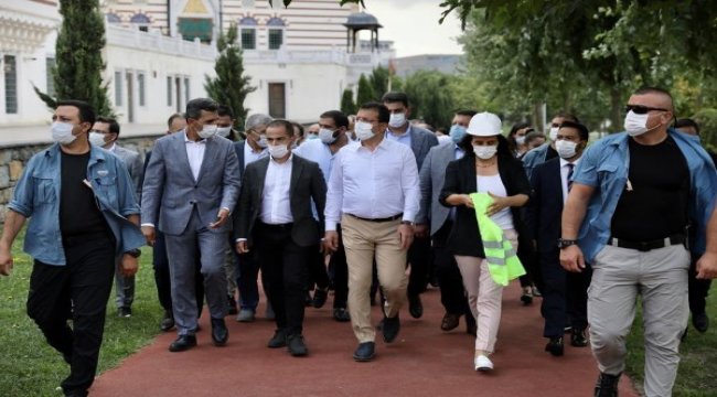 İmamoğlu, Başakşehir Sular Vadisi’nde incelemelerde bulundu