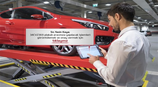 KIA’da temassız servis hizmeti başladı