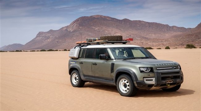 Orijinal arazi ikonu - Yeni Land Rover Defender, Goodyear lastiklerle geri dönüyor