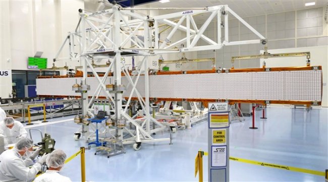Sentinel-1C radar anteni, kanatlarını ilk kez açtı