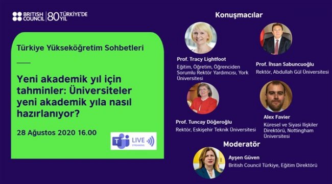 ‘Türkiye Yükseköğretim Sohbetleri’ üniversitelerin yeni yıla nasıl hazırlandığı konuşulacak