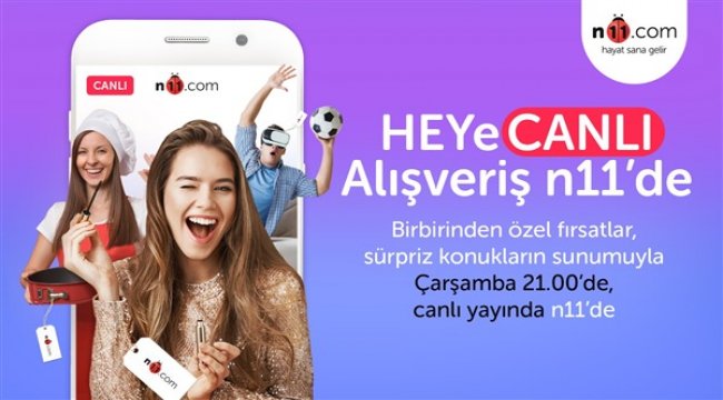 Alışveriş heyecanını canlı yayına taşıyor