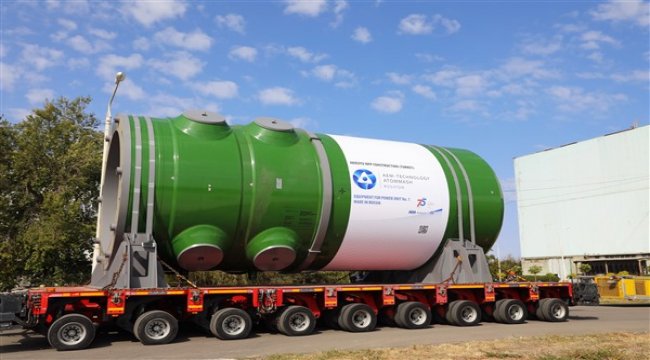 Atommash Akkuyu NGS’nin reaktör basınç kabını Türkiye’ye gönderdi