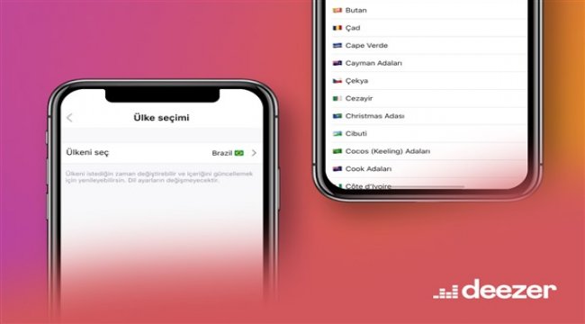 Deezer’ın ülke seçme özelliği ile artık hep anavatanınızdasınız