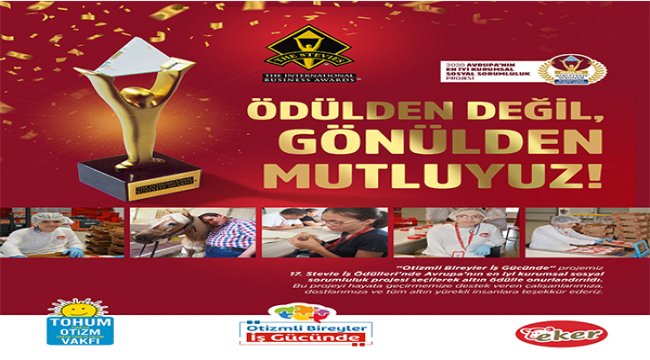 Stevıe iş ödülleri’nde “Altın Ödül” Eker’in