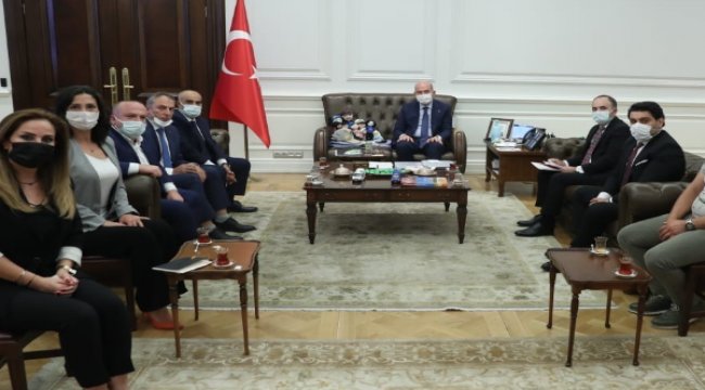 TPF heyeti İçişleri Bakanı Süleyman Soylu'yu ziyaret etti