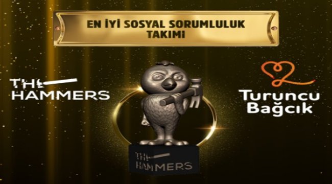 Turuncu Bağcık ile En İyi Sosyal Sorumluluk Projesi alanında ödül aldı