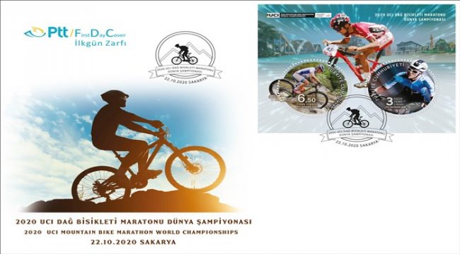 2020 UCI Dağ Bisikleti Maratonu Dünya Şampiyonası” konulu anma pulu