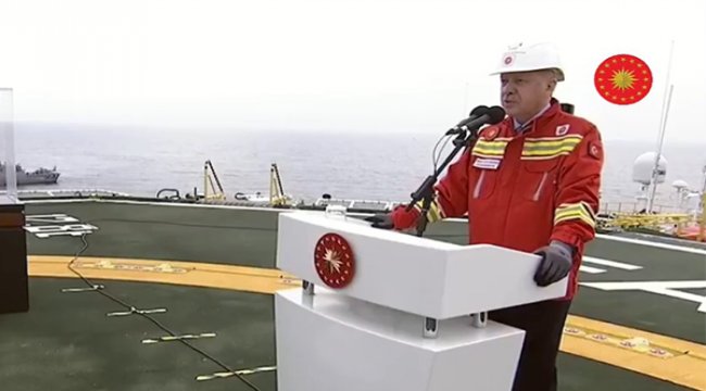 Cumhurbaşkanı Erdoğan, Fatih Sondaj Gemisi'nden millete seslendi