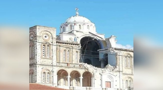 Deprem, Yunanistan'da da yıkıma yol açtı