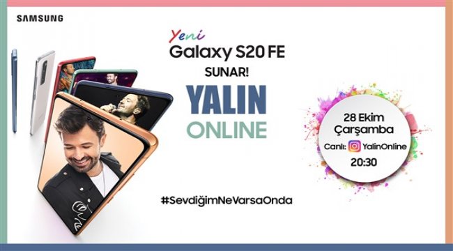 Galaxy S20 FE hayranları için rengârenk Yalın konseri