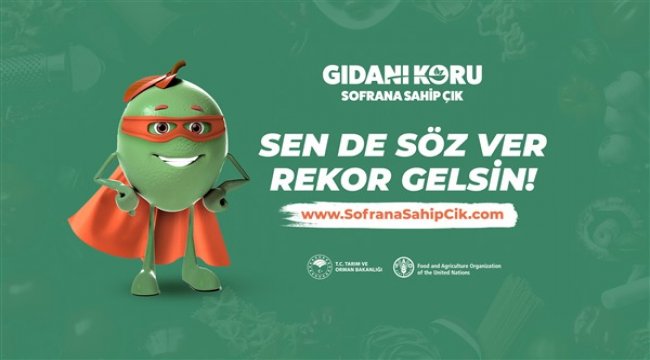 Gıdanı Koru Sofrana Sahip Çık kampanyası dünya rekoru kıracak