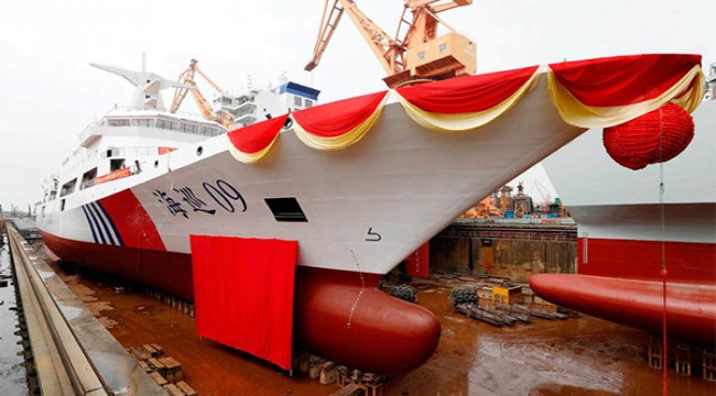 Haixun 09, denize indirildi