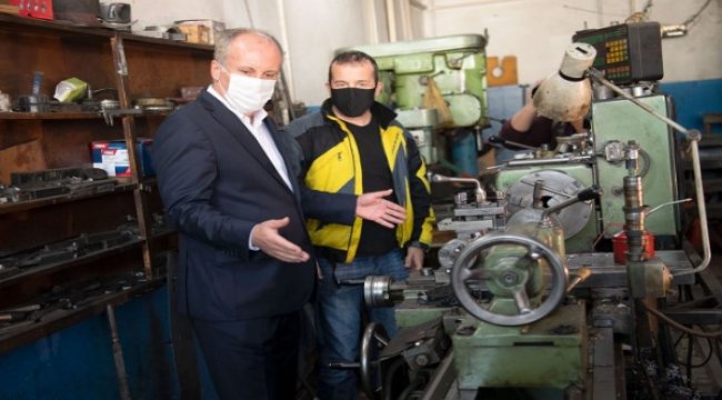 İnce, torna tezgahının başına geçti