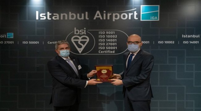 İstanbul Havalimanı Uluslararası sertifikalara layık görüldü
