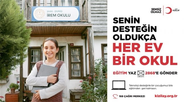 Kızılay’dan uzaktan eğitime yakın destek