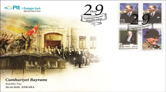 PTT AŞ’den "Cumhuriyet Bayramı" konulu özelgün zarfı
