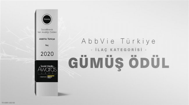 Social Media Awards Turkey 2020’den AbbVie’ye ‘Gümüş Ödül’