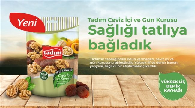 Tadım’dan en sağlıklı tatlı atıştırmalık