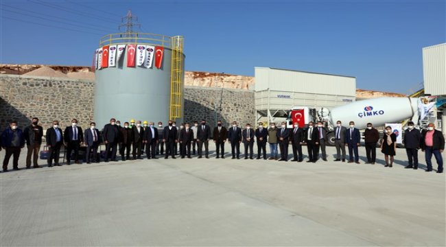 25’inci hazır beton tesisi üretime başladı