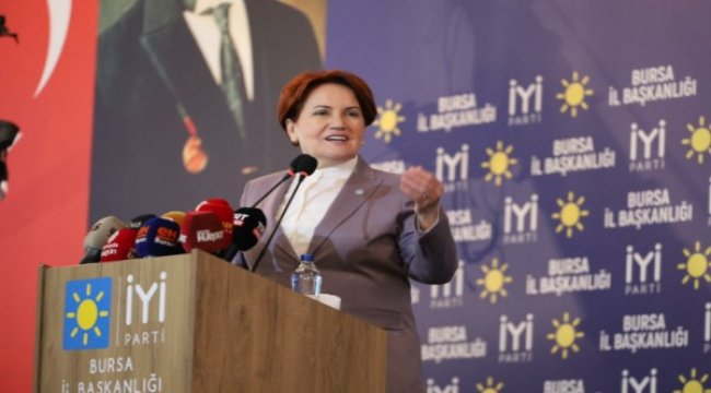 Akşener, Bursa'daki üye katılım töreninde konuştu