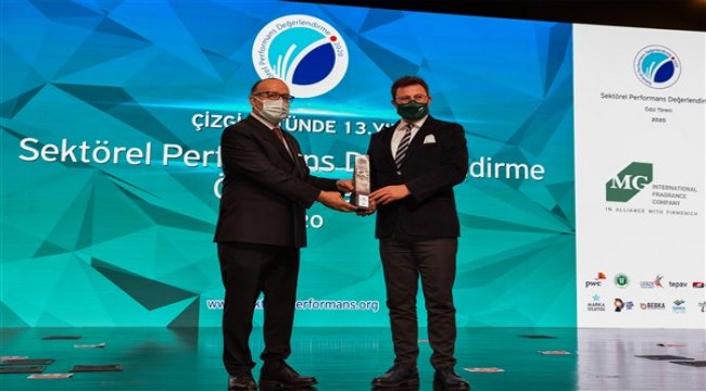 “Çizgi Üstü Sektörel Performans’’ ödülüne ikinci kez layık görüldü