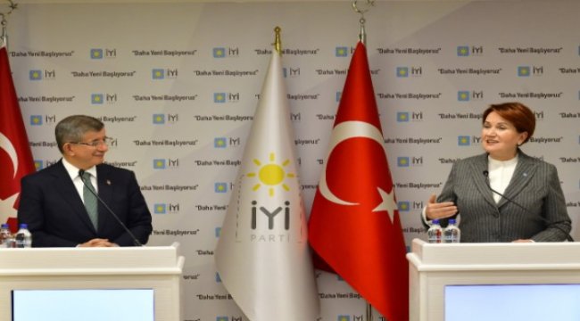 Davutoğlu, Akşener’i ziyaret etti