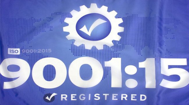 ISO 9001:2015 kalite sistem belgesini aldı