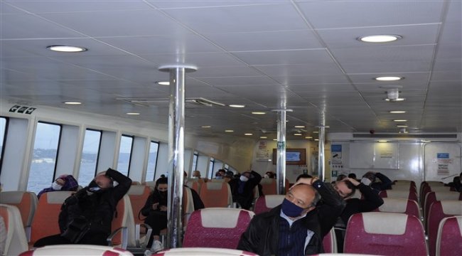 Vapurda spor başladı