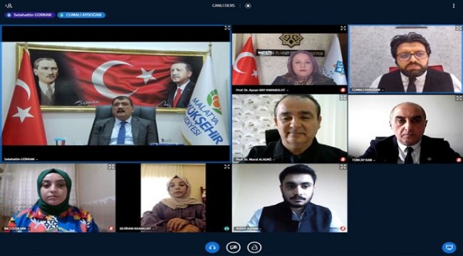 Başkan Gürkan, MTÜ öğrencileriyle e-söyleşide bir araya geldi