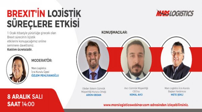 Brexit’in Lojistik Süreçlere Etkisi konuşulacak