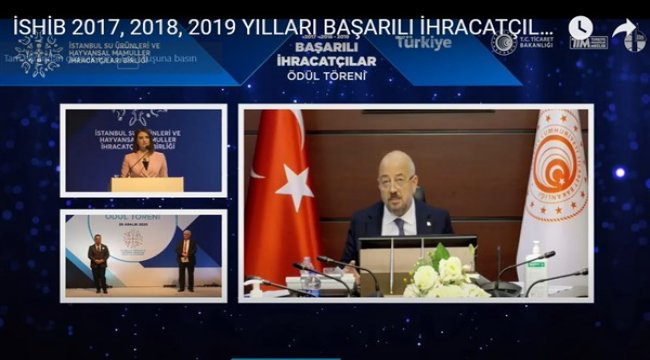 Hayvansal mamuller ihracatının liderleri ödüllerine kavuştu