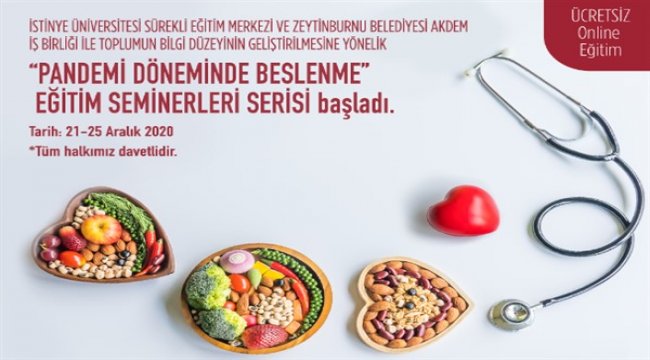 İSÜ’den “Online beslenme eğitimleri”