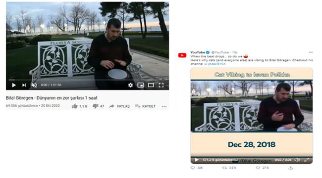 YouTube’un paylaştığı Bilal Göregen videosu dünya genelinde viral oldu
