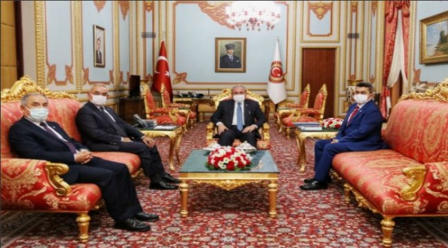 Aksakal, TBMM Başkanı Şentop’u ziyaret etti